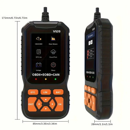 OBD2 Scanner Live Data Professional Mechanic OBDII Diagnostic Code Reader Tool for Check Engine Light Cloud Printing Daul UI Mode #Fathersdaygift Fathersdaygift