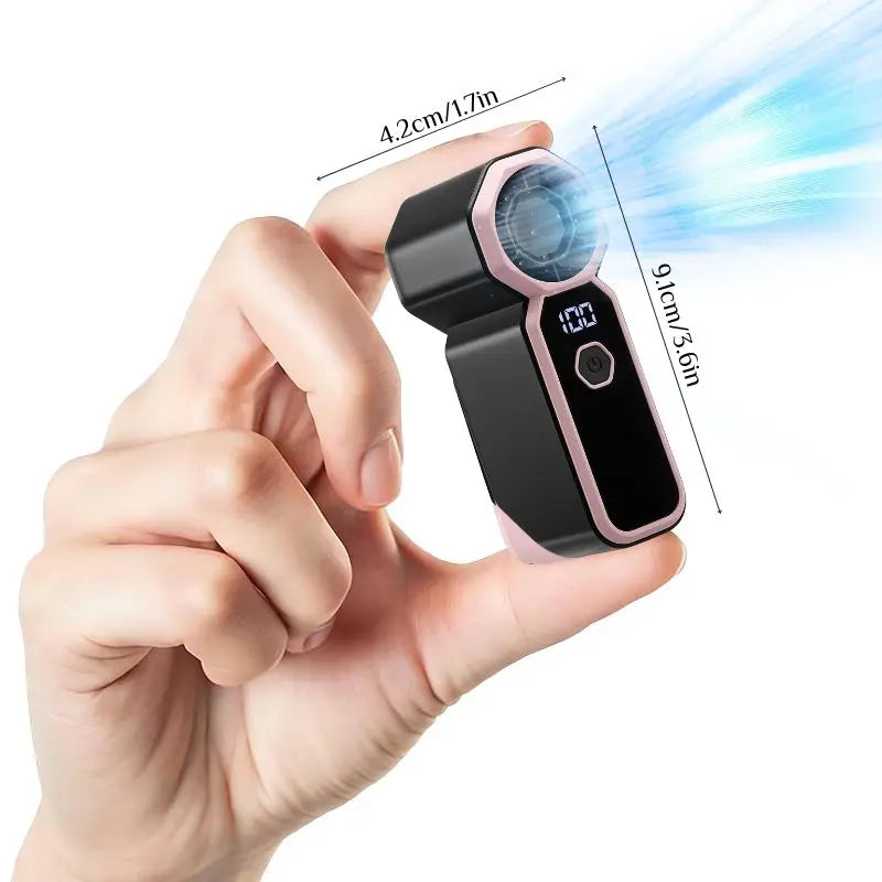 Summer Child Car Clip Fan - 360° Rotation, Adjustable, USB Rechargeable, Wide Clamp Blower, 16℃ Cooling, 20Hr 3000Mah Battery, Personal Fan for Car