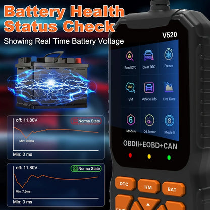 OBD2 Scanner Live Data Professional Mechanic OBDII Diagnostic Code Reader Tool for Check Engine Light Cloud Printing Daul UI Mode #Fathersdaygift Fathersdaygift