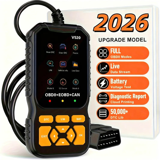 OBD2 Scanner Live Data Professional Mechanic OBDII Diagnostic Code Reader Tool for Check Engine Light Cloud Printing Daul UI Mode #Fathersdaygift Fathersdaygift