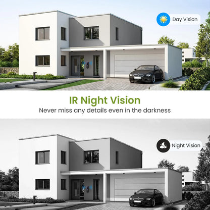 Wireless Smart Video Doorbell Camera - 1080P HD, AI Human Detection, Night Vision, Instant Alerts, Two-Way Audio, 2.4G WiFi, Easy Installation, Rechargeable Battery, Cloud Storage