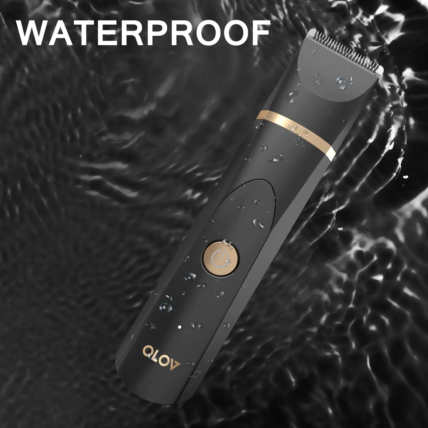 OLOV Anti-Nick Body & Ball Trimmer - Safe Ceramic Blade Groomer for Men, Electric Razor