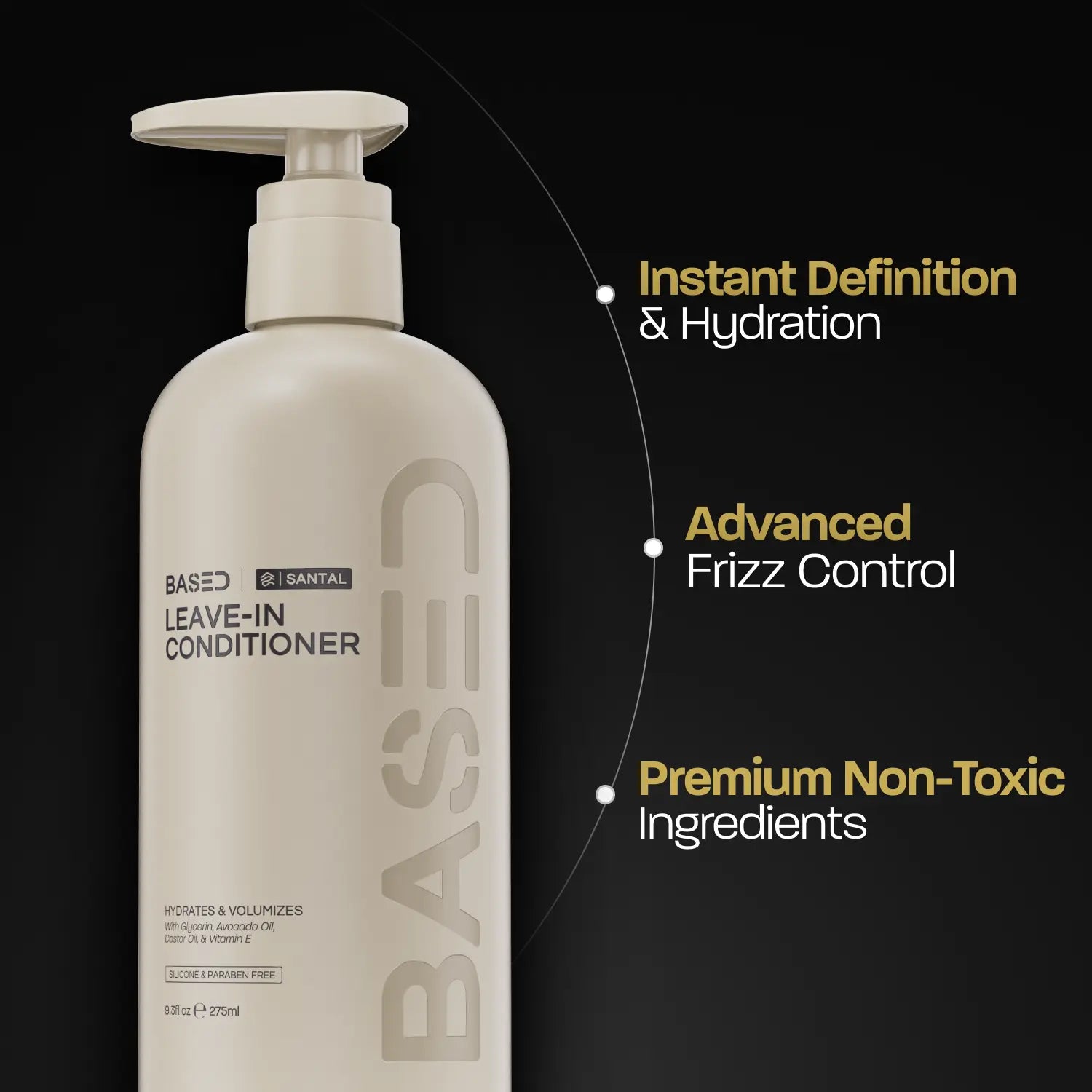 BASED Leave-In Conditioner | Instant Hydration & Anti-Frizz | Simple, Effective, BASED.